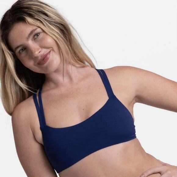 Jolyn FENDRICK Navy Blue Bikini Top size M - Picture 4 of 10